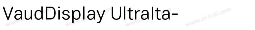 VaudDisplay UltraIta字体转换 VaudDisplay UltraIta字体转换